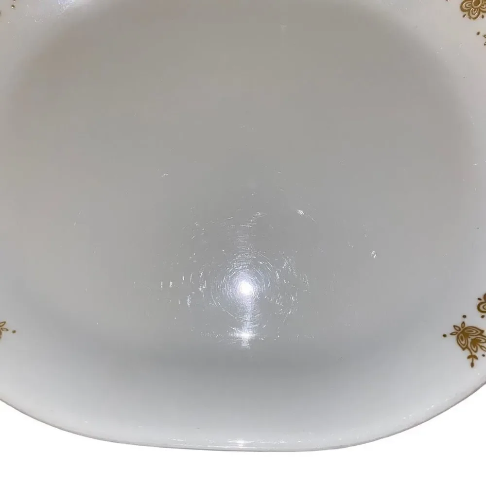 Vintage Corelle‎ Corning Butterfly Gold oval serving platter plate USA